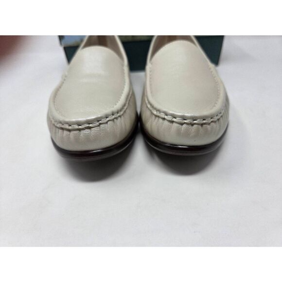 SAS SAN ANTONIO SHOES SIMPLIFY PEARL BONE LEATHER COMFORT LOAFER WOMENS 12 S EUC - Picture 4 of 9